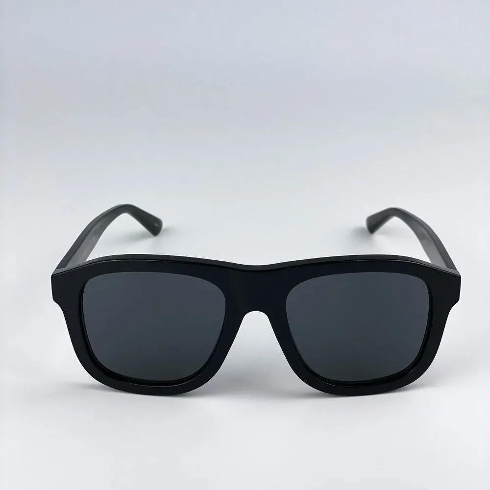 Gucci GG1316S 001 Sunglasses Black Grey Square Unisex